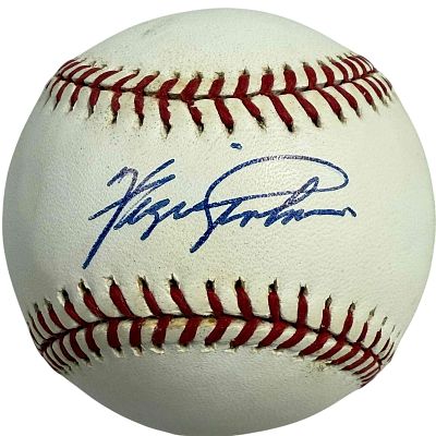 Fergie Jenkins Autographed Baseball JSA. Official Leonard Coleman baseball signed on the sweet 