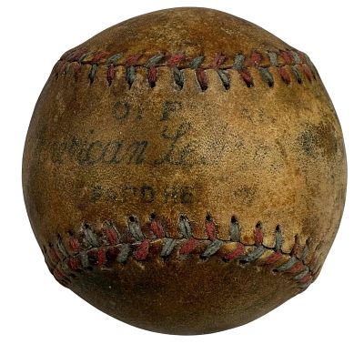 1932-33 Reach Official American League Baseball. Nearly 100 year old treasure has aged very 