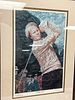 Rick Rush Signed LE Lithograph Golden Bear #1043/2000. Framed and matted lithograph of the icon Image - 4