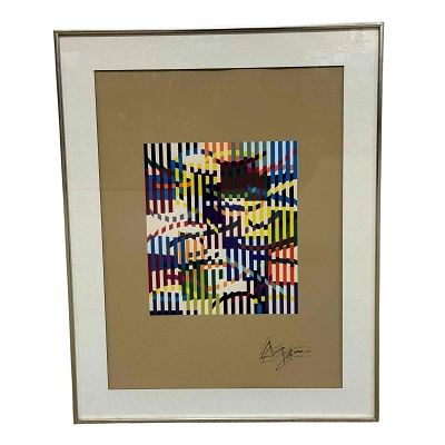 Yaacov Agam, (Israeli, b. 1928-) "26 Colour" Rhythm Signed Serigraph. Yaacov Agam, Israel 