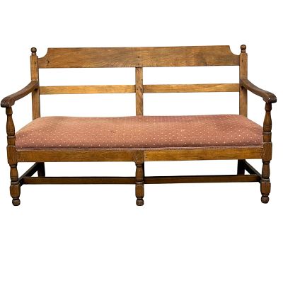 19th Country French Bench Settle. Country French bench or radassier. Great for farmhouse table 