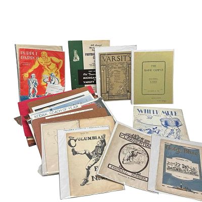 Collegiate and Sports Related Paper Collection Lot. Amazing find for the true vintage collector 