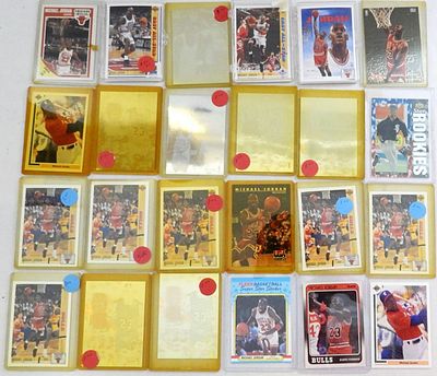 (39) MICHAEL JORDAN BASKETBALL CARDS. LATE 80's EARLY 90's (few baseball!) - NICE CONDITION 
