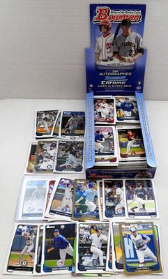 2012 BOWMAN CHROME BOX. OPENED with ALL THE GREAT FINDS included - (1) AUTOGRAPHED CARD TYLER 