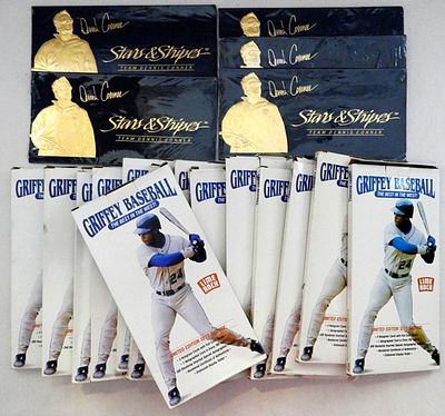 (14) 1992 KEN GRIFFEY JR LIME ROCK SETS. in ORIGINAL BOXES plus (5) LIME ROCK STARS & STRIPES 
