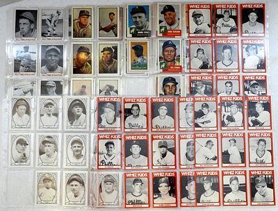 TCMA & TOPPS ARCHIVE BASEBALL CARD LOT. 97 CARDS TOTAL in SHEETS