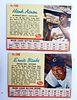 (92) 1961 POST BASEBALL w/BANKS, AARON. KOUFAX, YAZ, MARIS, BERRA - GREAT MIX - MOSTLY DIFFERENT Image - 1