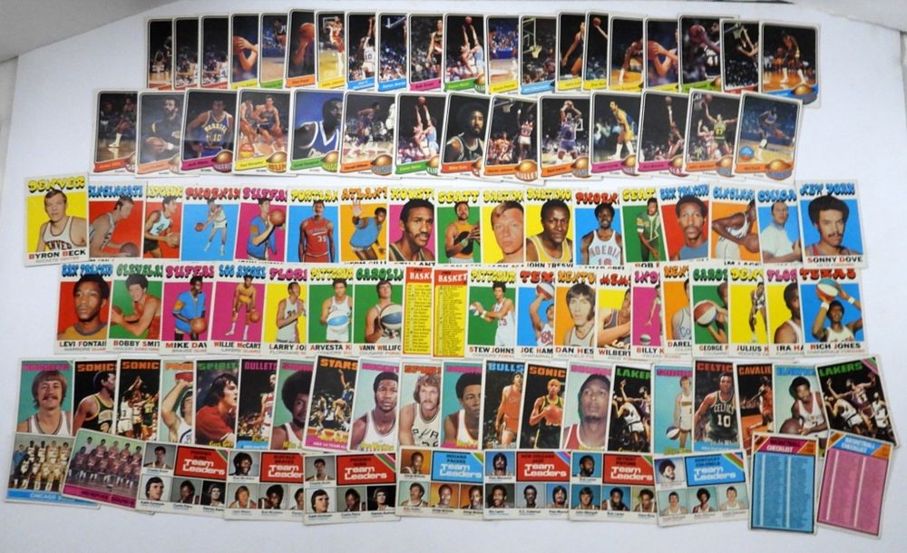 VINTAGE 1970 TOPPS BASKETBALL CARDS. 1971-72 (36), 1975-76 (30), 1979-80 (34), NICE CONDITION