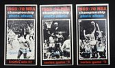 (3) TOPPS 69-70 NBA CHAMP PHOTO BASKETBALL CARDS +. 3 CHAMPIONSHIP PHOTO ALBUM CARDS #172 GAME Image - 1