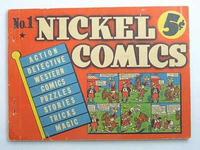 RARE 1938 NICKEL COMICS (DELL) No 1. NICE CONDITION