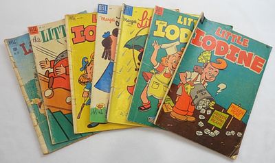 (7) DELL GOLDEN AGE COMICS LITTLE IODINE. LITTLE LULU, LITTLE KING, LITTLE SCOUTS - LESSER 