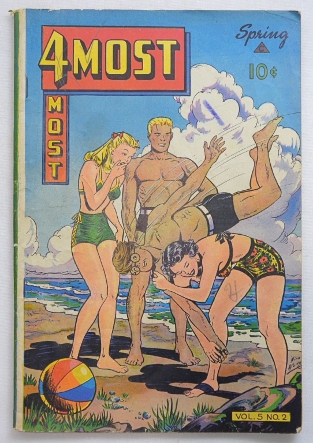 1946 4MOST VOL 5 NO 2 NOVELTY PRESS. GOLDEN AGE COMIC