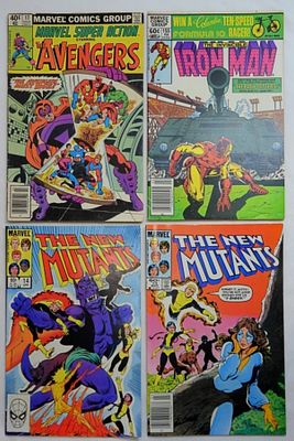(4) VINTAGE MARVEL COMICS - THE MUTANTS. IRON MAN & THE AVENGERS - NICE VG or BETTER