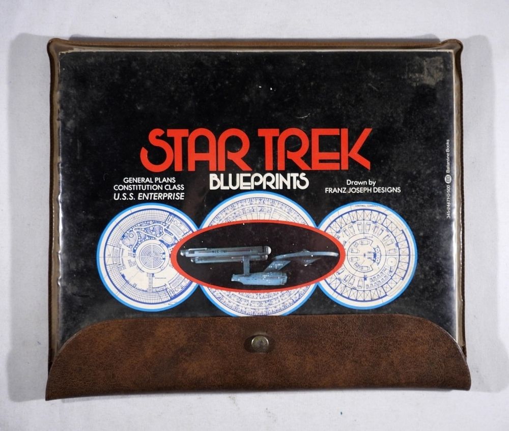 STAR TREK BLUEPRINTS U.S.S. ENTERPRISE. COMPLETE SET of 12 - EACH BLUEPRINT MEASURES 9" x 30" in 
