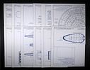 STAR TREK BLUEPRINTS U.S.S. ENTERPRISE. COMPLETE SET of 12 - EACH BLUEPRINT MEASURES 9" x 30" in Image - 1