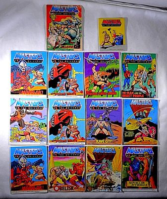 1984/85 MASTERS OF THE UNIVERSE LOT. (14) MIXED BOOKLETS - VGs