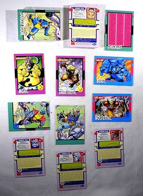 1992 MARVEL X-MEN TRADING CARD SET. COMPLETE 100 CARD SET in NM/MT