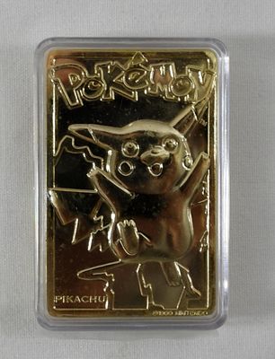 POKEMON 23kt GOLD CARD #25 PIKACHU. WITH CERTIFICATE OF AUTHENTICITY