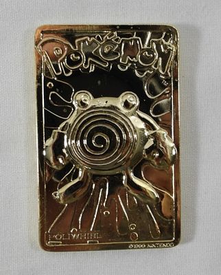 POKEMON 23kt GOLD CARD #61 POLIWHIRL. WITH CERTIFICATE OF AUTHENTICITY