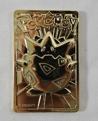 POKEMON 23kt GOLD CARD TOGEPI. WITH CERTIFICATE OF AUTHENTICITY
