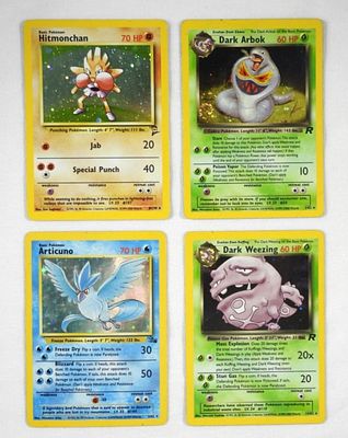 (4) VINTAGE POKEMON HOLOGRAM CARDS. ALL DIFFERENT - OVERALL EX/VGEX