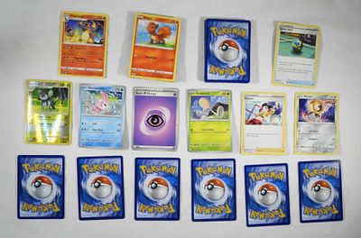 (74) POKEMON TRADING CARDS 2020-2024. NICE MIX, SOME DUPLICATES, SOME HOLO, SOME PLAYED WITH