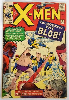 1964 X-MEN #7 MARVEL COMICS. 2nd APP OF THE BLOB, 1st APP OF CEREBRO - VG
