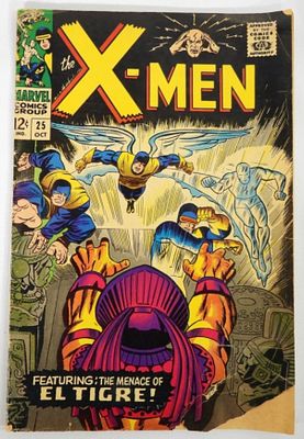 1966 X-MEN #25 MARVEL COMICS. 1st APP KUKULKAN, 1st APP AND ORIGIN EL TIGRE - GOOD BOTTOM RIGHT