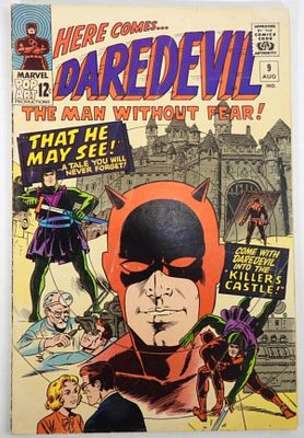 1965 DAREDEVIL #9 MARVEL COMICS. COVER ART BY WALLY WOOD - VG/GOOD