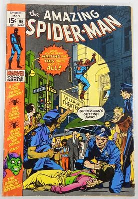 1971 AMAZING SPIDER-MAN #96 MARVEL. SUB-PLOT ABOUT DRUG USE - VG/GOOD