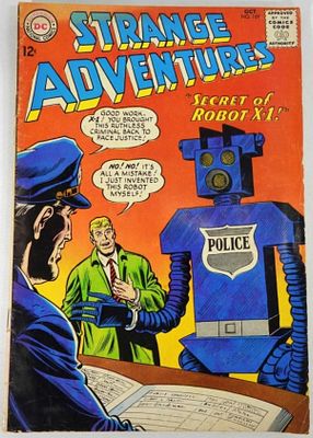 1964 STRANGE ADVENTURES #169 DC COMICS. GOOD BACK COVER TORN / MISSING CORNER PIECE - FRONT NICE VG+