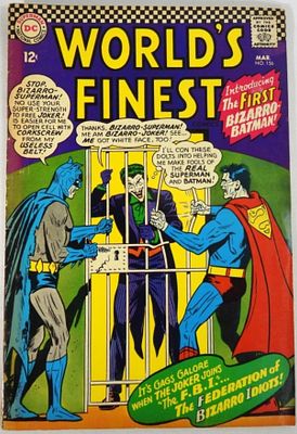 1966 WORLD'S FINEST DC COMICS. NICE FINE - 1st BIZARRO BATMAN