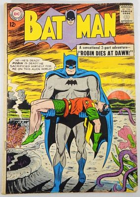 1963 BATMAN #156 DC COMICS. ROBIN DIES! - GOOD
