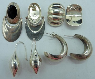MICHAEL DAWKINS 925 EARRINGS & MORE. ONE PAIR OF MICHAEL DAWKINS STERLING THAILAND PIERCED DROP 