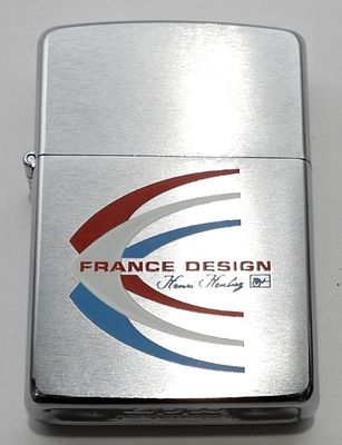 1990 UNFIRED AD FRANCE DESIGN ZIPPO. ADVERTISING ZIPPO, UNFIRED, FRANCE DESIGN, IN A Z IPPO
