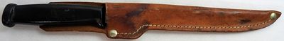 FISH FILLET KNIFE. VINTAGE, 6.5" FISH FILLET KNIFE WITH SHEATH