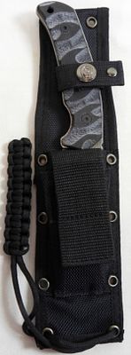 COLT CT624 KNIFE W/SHEATH. LIKE NEW IN BOXCOLT TACTICAL 8 1/2" BLACK STONEWASHED G10 COMBAT