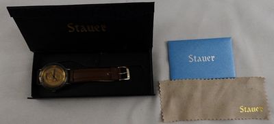 Stauer James Madison Coin Watch. In its original case. Looks to have been worn and has some 
