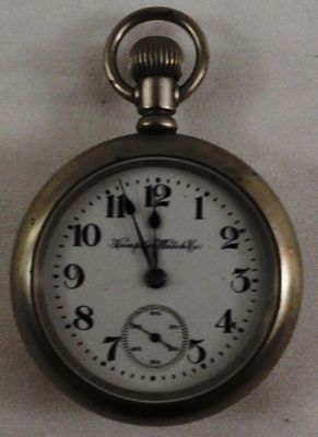 Hampden Pocket Watch Circa 1910. large, Silverode, movement #3153322, watches are not verified 