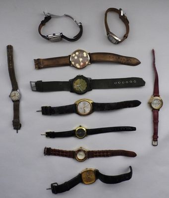 Ten Used Ladies Watches. Watches are not verified, authenticated, or tested in running condition 