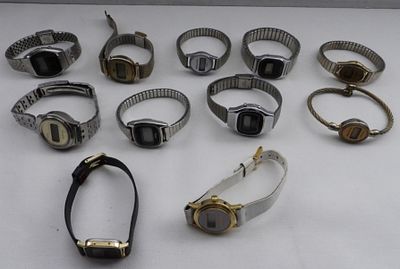 (11) Ladies Digital Watches. Watches are not verified, authenticated, or tested in running 