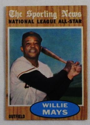 Willie Mays #395 1962 TOPPS Card. TOPPS #395, 1962 Willie Mays, vg