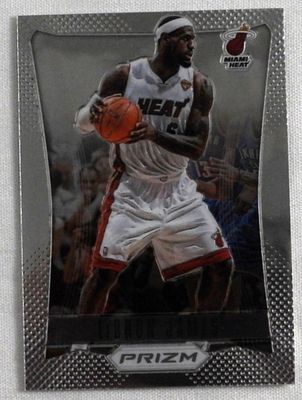 Lebron James Prizm #1 Card. Lebron James 2012-13, Panini Prizm, Miami Heat, #1 2012-13