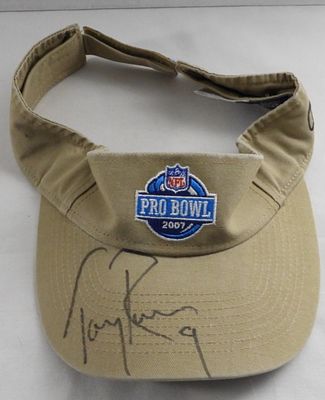 Tony Romo Autographed Pro Bowl Visor. NO COA