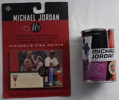 Michael Jordan Lot. 10 premium oversized cards and NBA Finals Shots