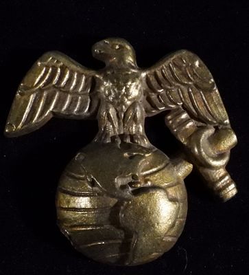 USMC EGA For Mounting. EGA for mounting on plaque, desk, etc., 3 1/2" top to bottom, 2 1/2" wing 