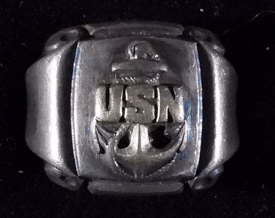 USN Ring. United States Navy Vintage ring, size 8, dwt 10.0