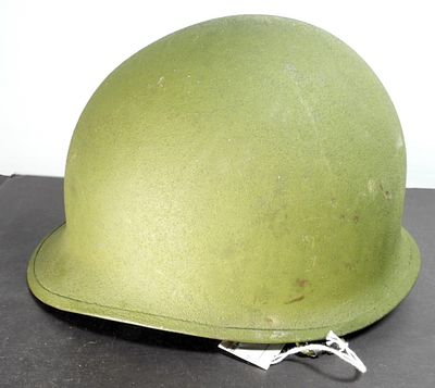 Vietnam Helmet. US Army helmet, M-1 Helmet WW2 with helmet liner- J.P. Bodnark 5807