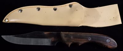 Cobra Fixed Blade Knife With Sheath. Bid today