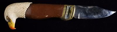 Franklin Mint Eagle Handle Collector Knife. Bid today